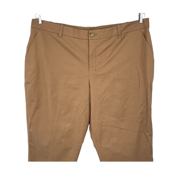 Vince pants Cigarette cropped Trousers tan size 24 - Picture 3 of 8